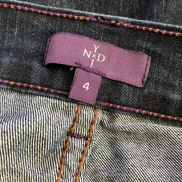 NYDJ Jeans Lift Tuck  Rhinestone Pocket Sz 4 - Picture 4 of 8